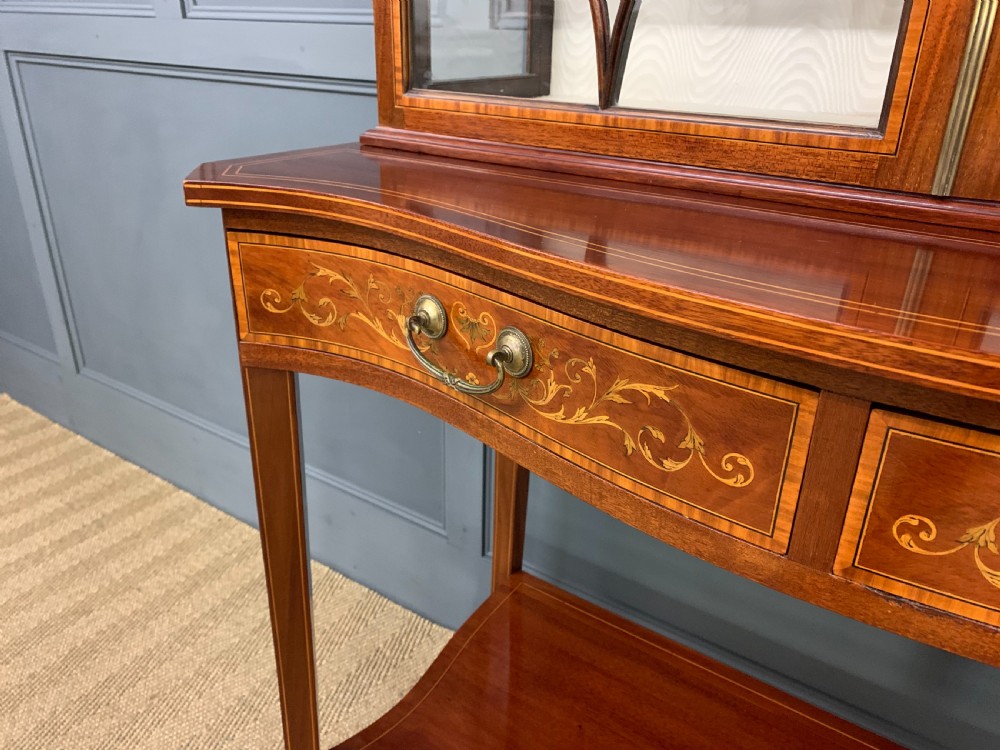 Edwards and Roberts Inlaid Mahogany Display Cabinet View X