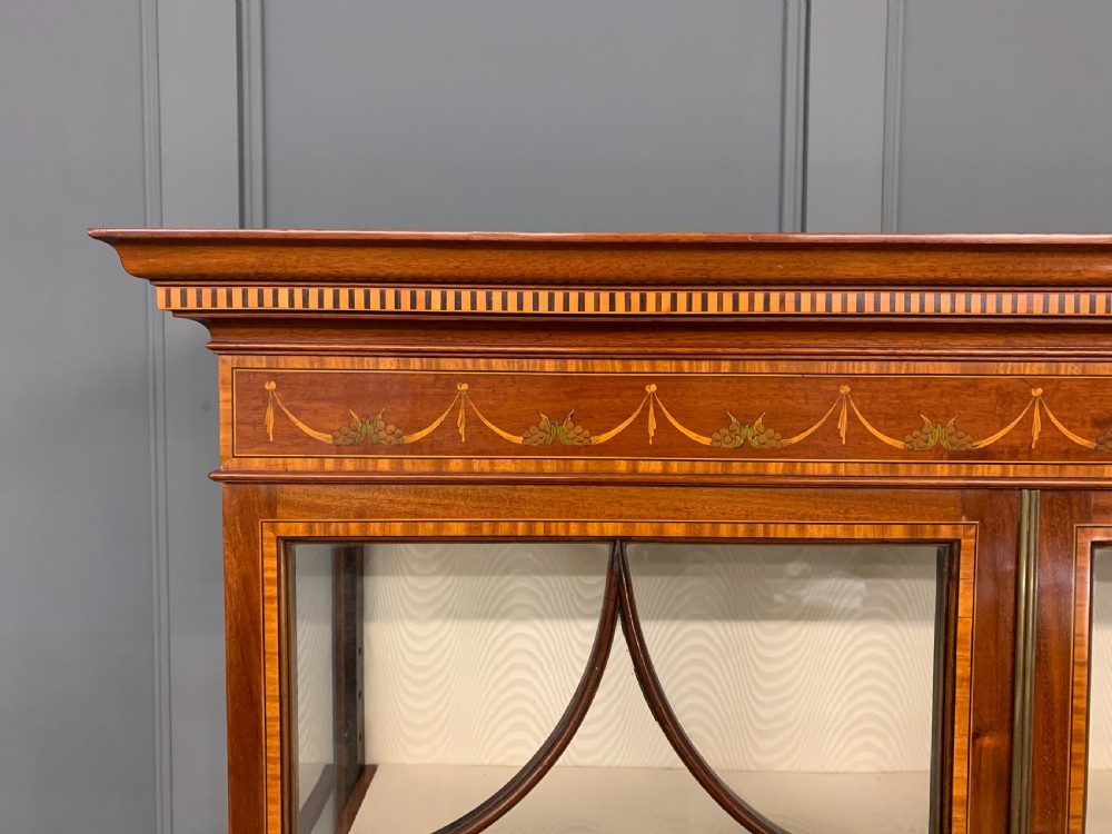 Edwards and Roberts Inlaid Mahogany Display Cabinet View XII