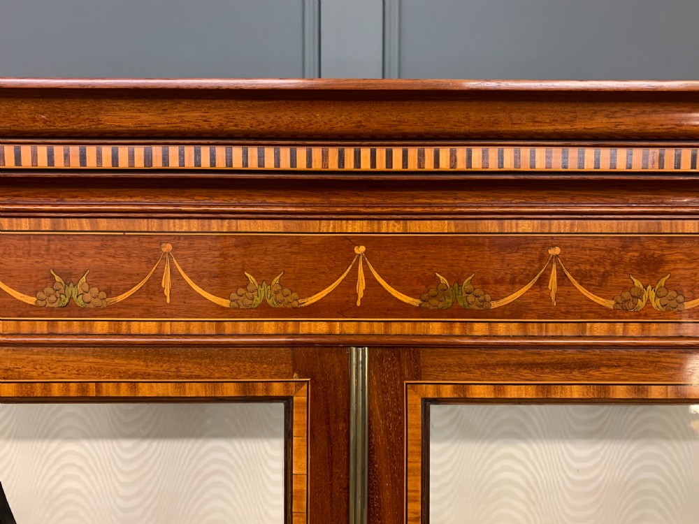 Edwards and Roberts Inlaid Mahogany Display Cabinet View XIII