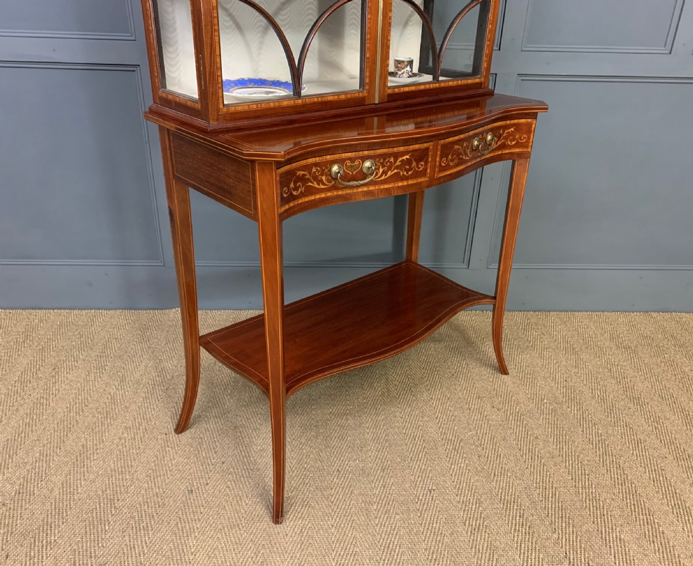 Edwards and Roberts Inlaid Mahogany Display Cabinet View XVI