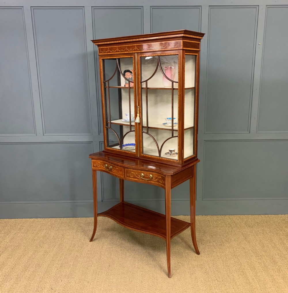Edwards and Roberts Inlaid Mahogany Display Cabinet View XXI