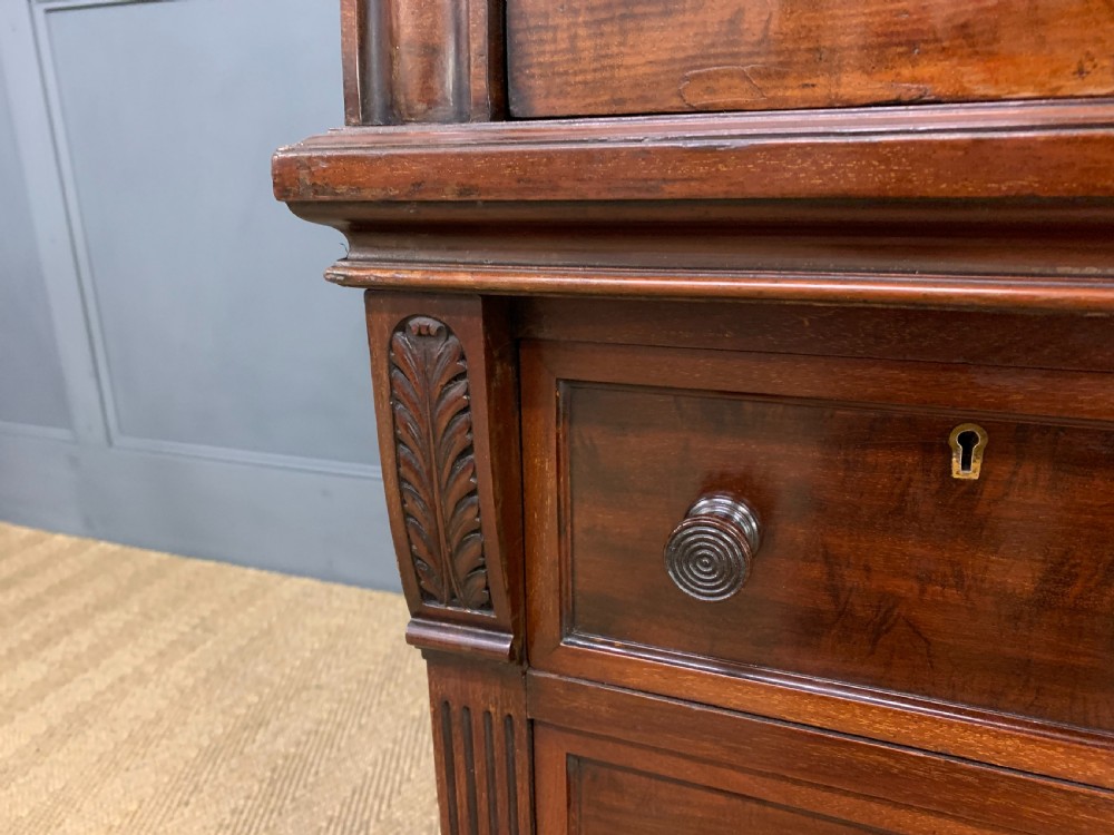 Edwards and Roberts Victorian Mahogany Cylinder Desk View XI