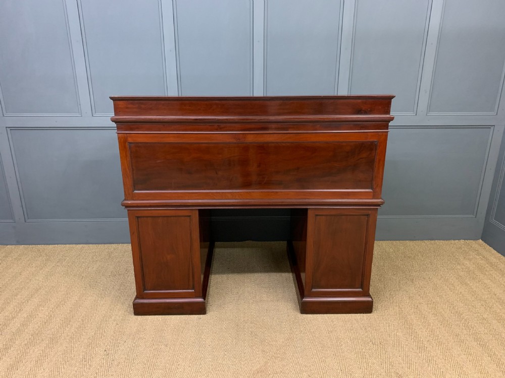 Edwards and Roberts Victorian Mahogany Cylinder Desk View XXIX