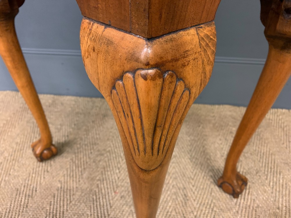 Queen Anne Style Burr Walnut Bureau View XX