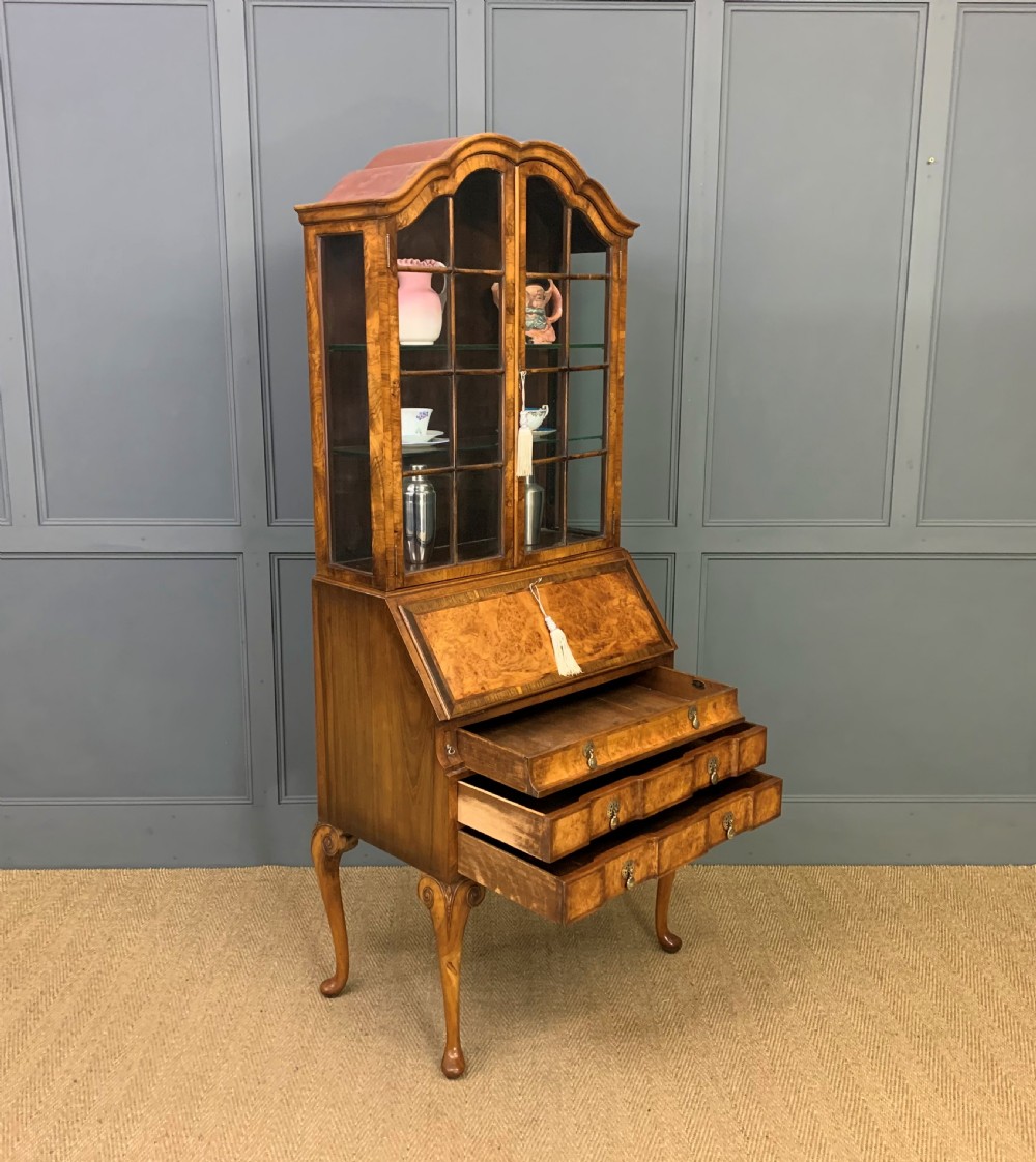 Burr Walnut Bureau Cabinet by Maple and Co. View V