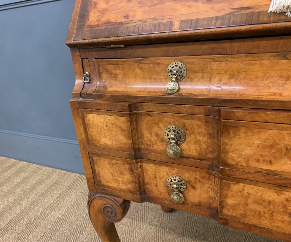 Burr Walnut Bureau Cabinet by Maple and Co. View VIII