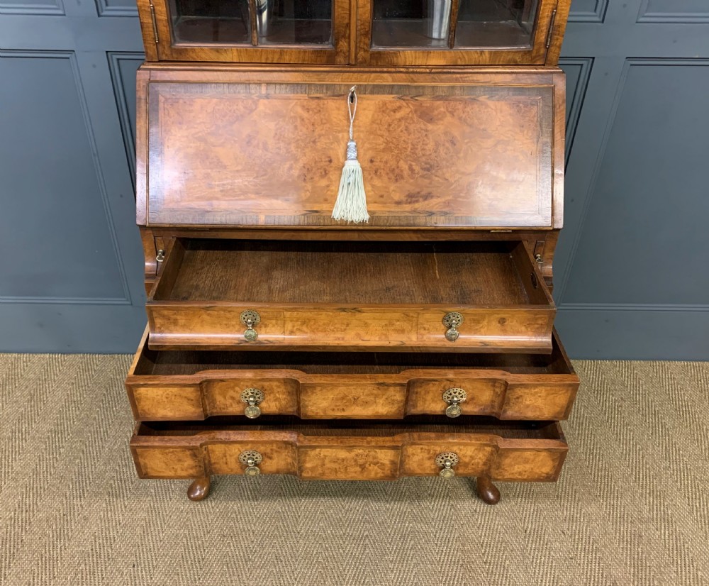 Burr Walnut Bureau Cabinet by Maple and Co. View XVII