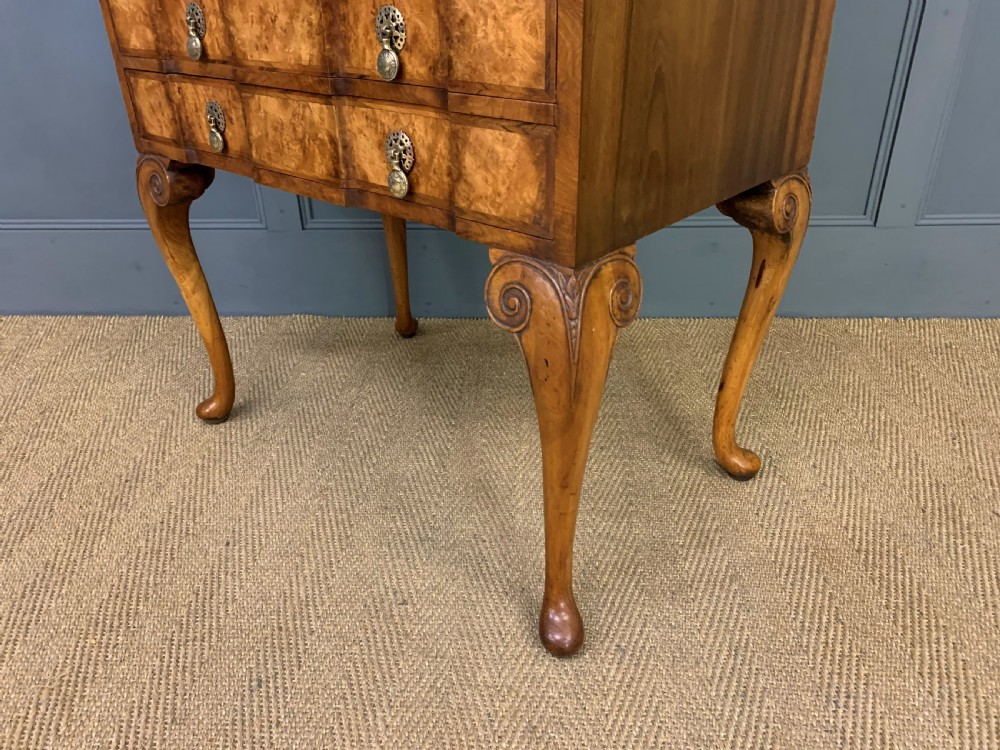 Burr Walnut Bureau Cabinet by Maple and Co. View XXII