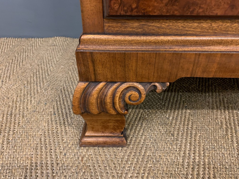 Burr Walnut Linen Press View VII