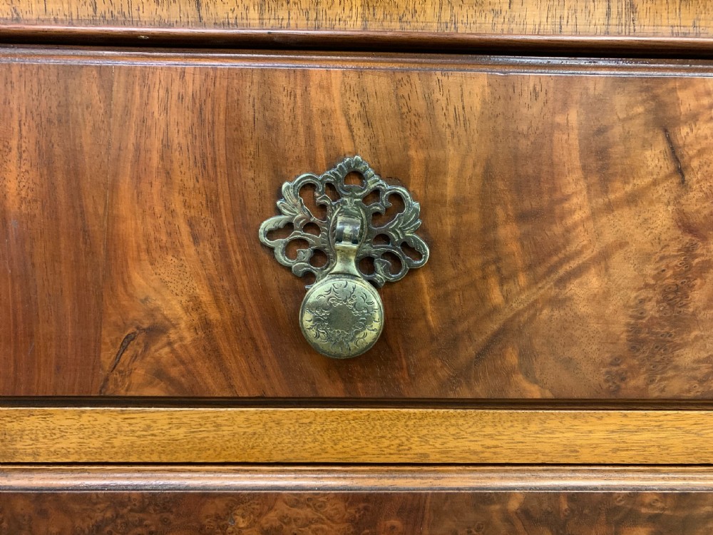 Burr Walnut Linen Press View VIII