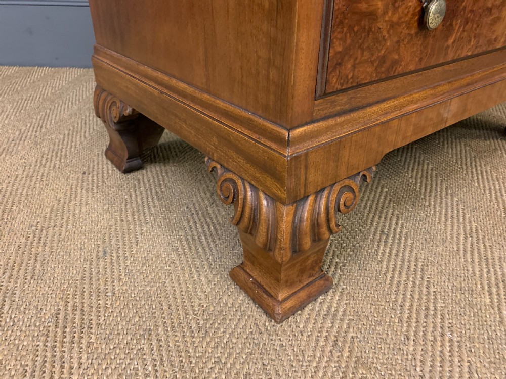 Burr Walnut Linen Press View IX