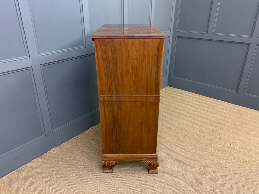 Burr Walnut Linen Press View XI