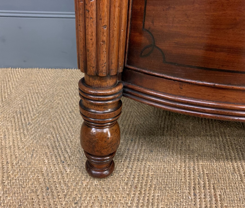 Ebony Inlaid Regency Mahogany Chest of Drawers View IX