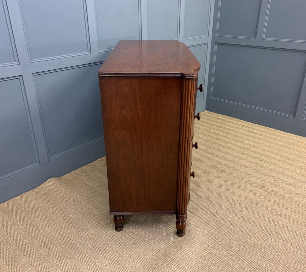 Ebony Inlaid Regency Mahogany Chest of Drawers View XV