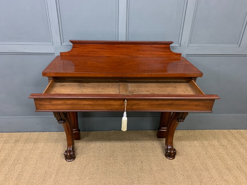 Early 19th Century Mahogany Console Table View XI