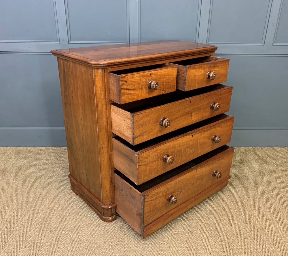 Victorian Walnut Chest of Drawers View IV