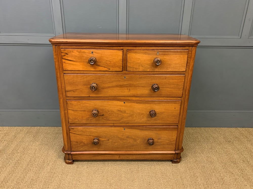 Victorian Walnut Chest of Drawers View VI