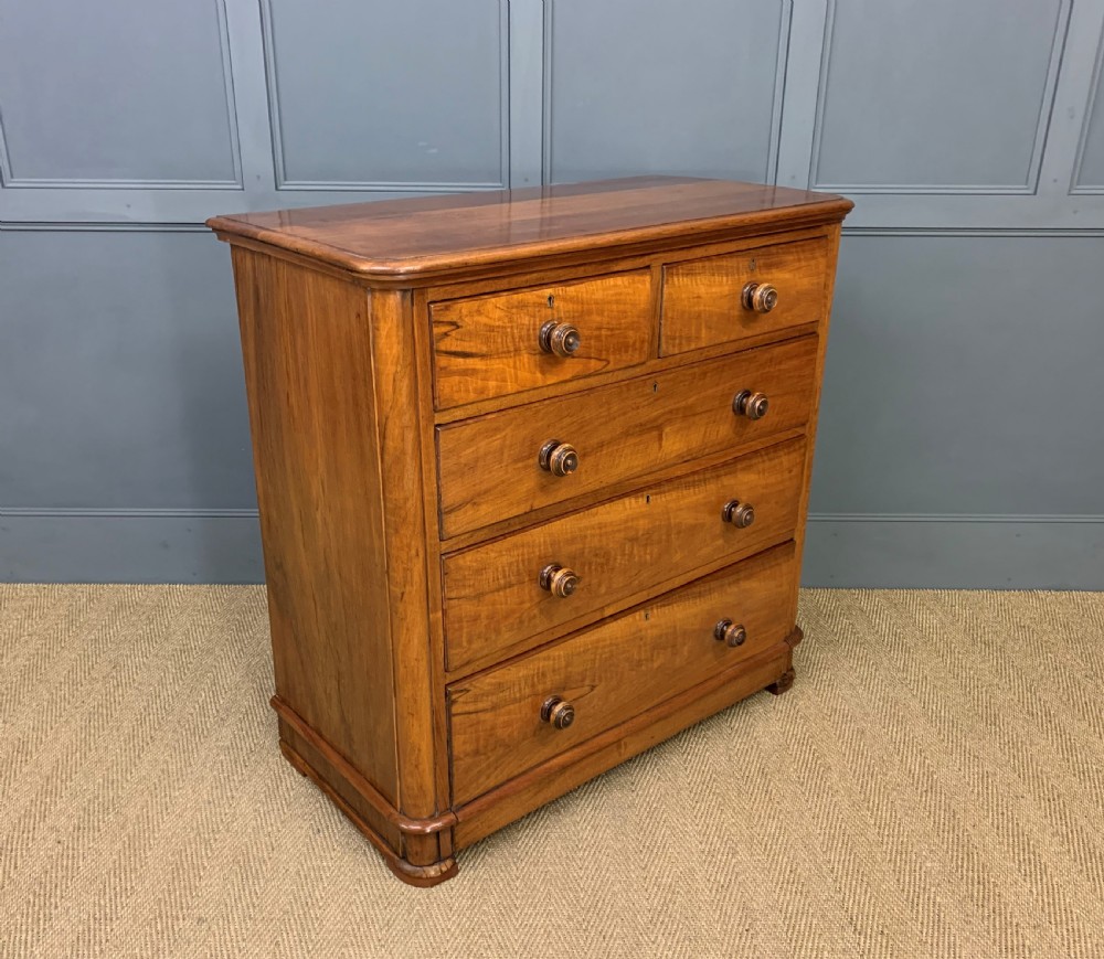 Victorian Walnut Chest of Drawers View X