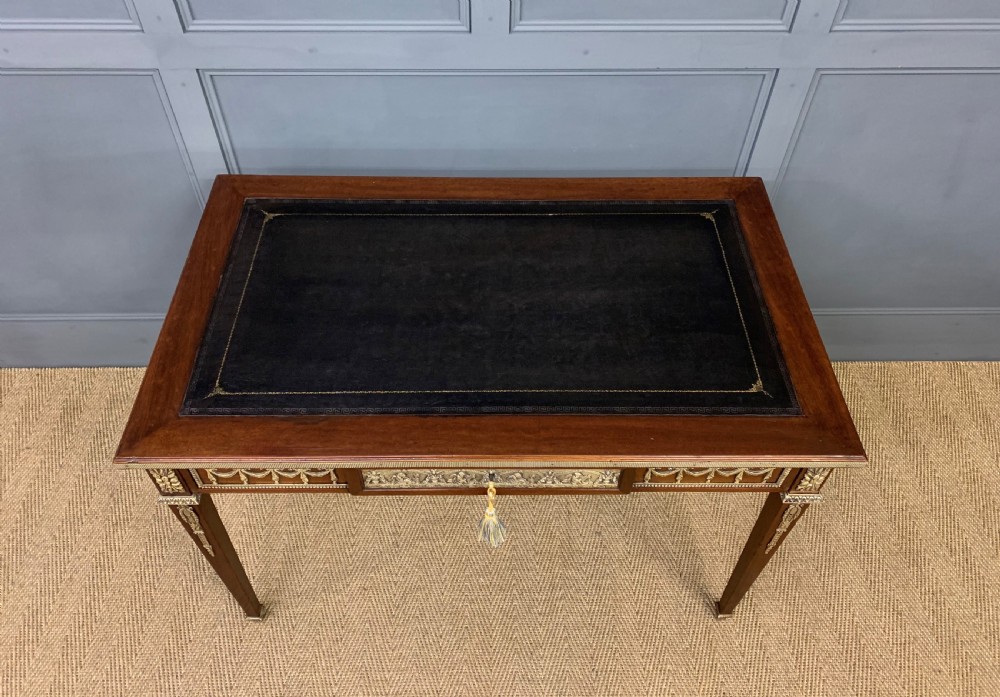 French Mahogany Ormolu Mounted Writing Table View III