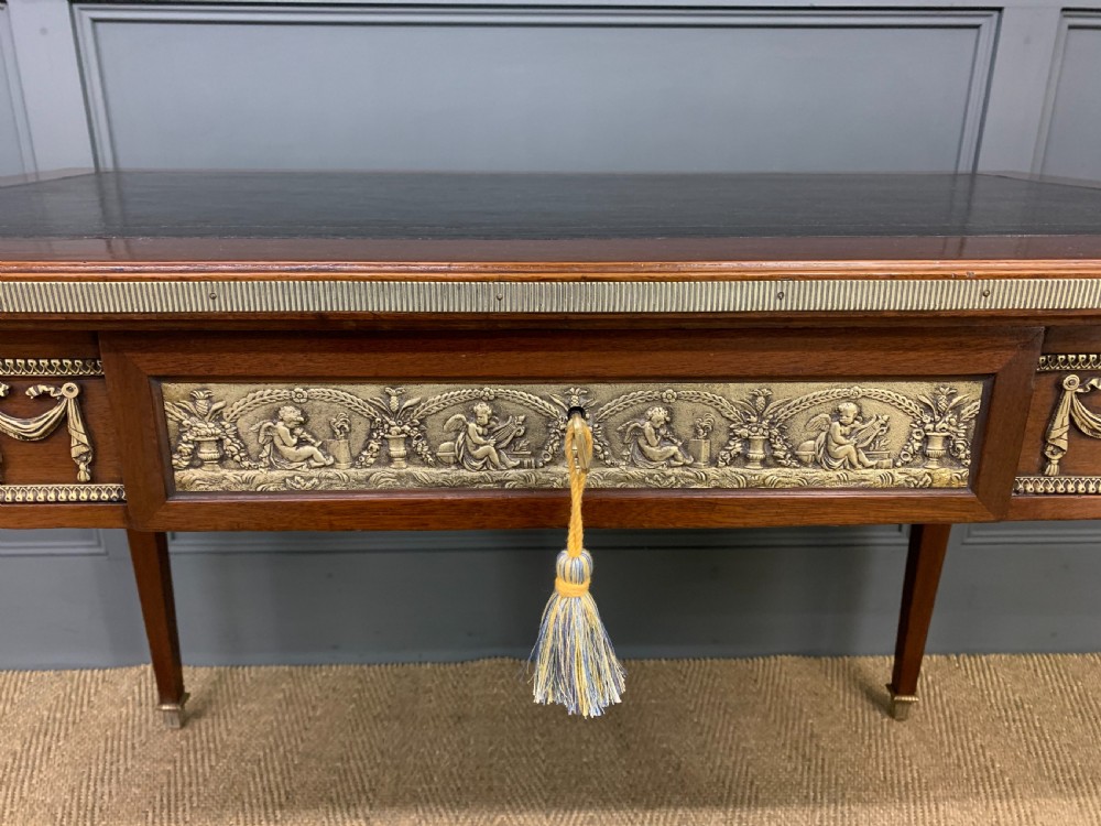 French Mahogany Ormolu Mounted Writing Table View IX