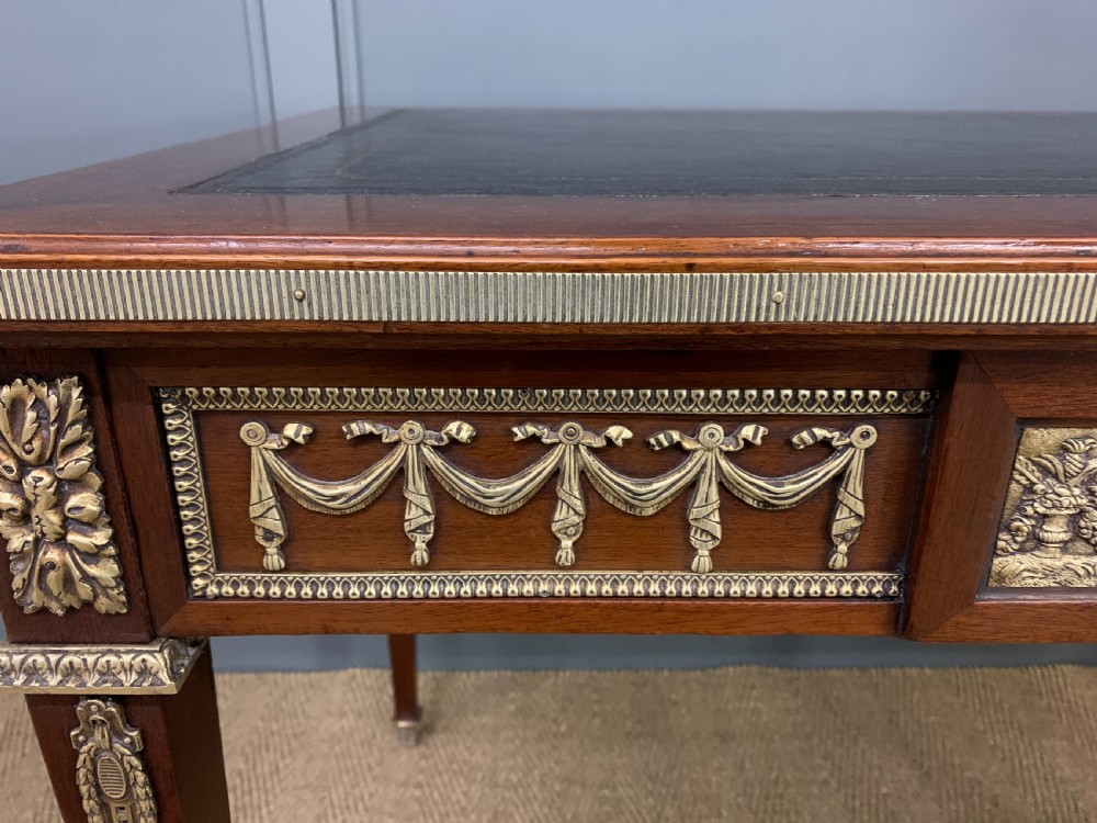 French Mahogany Ormolu Mounted Writing Table View X
