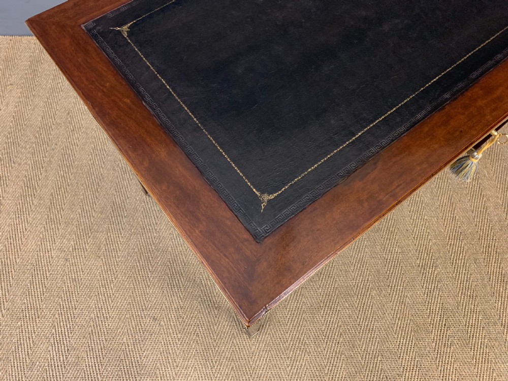 French Mahogany Ormolu Mounted Writing Table View XII