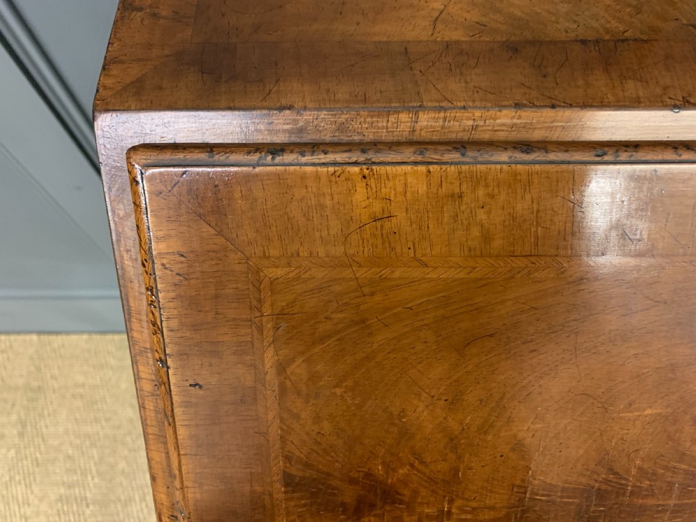 Queen Anne Style Burr Walnut Bureau View XIV