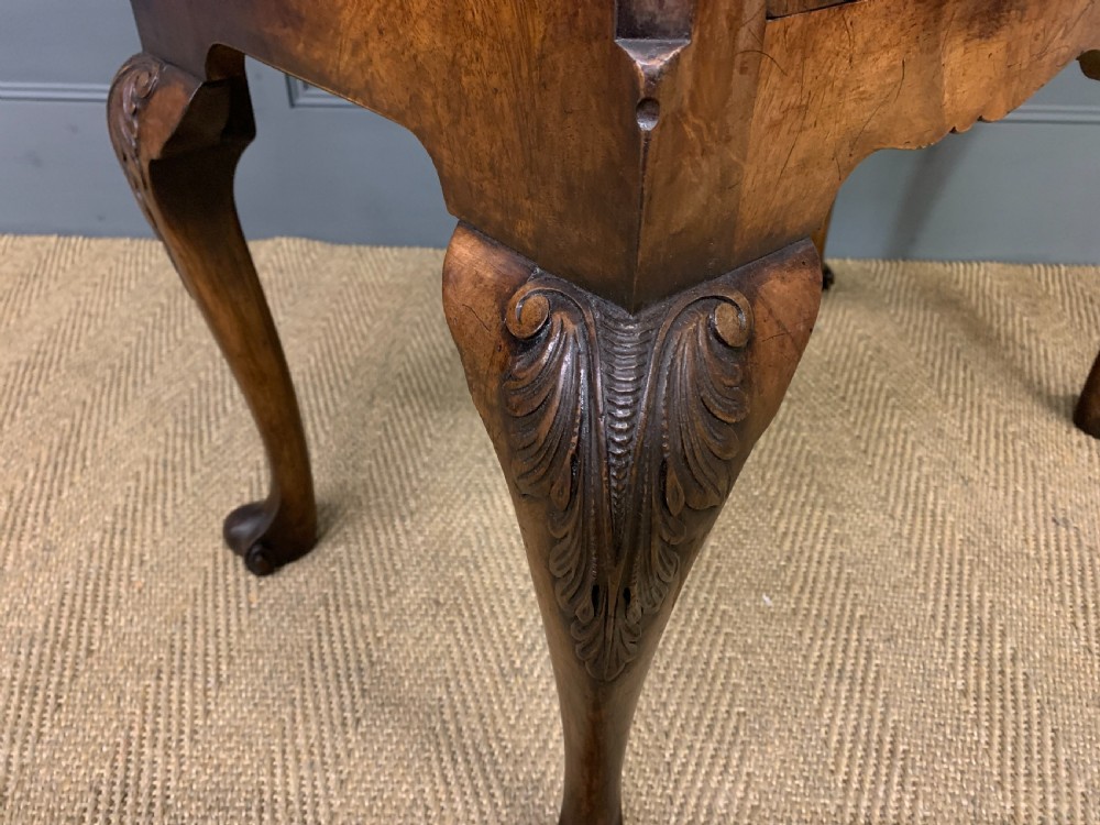 Queen Anne Style Burr Walnut Bureau View XVIII