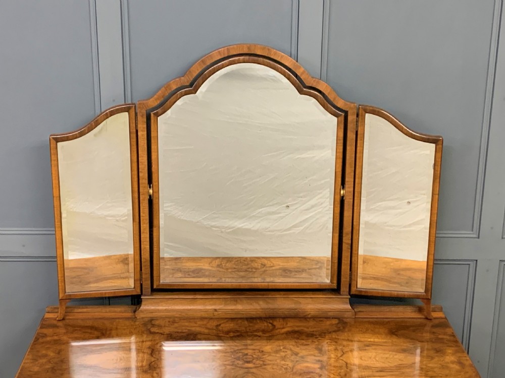Substantial Burr Walnut Dressing Table View VI