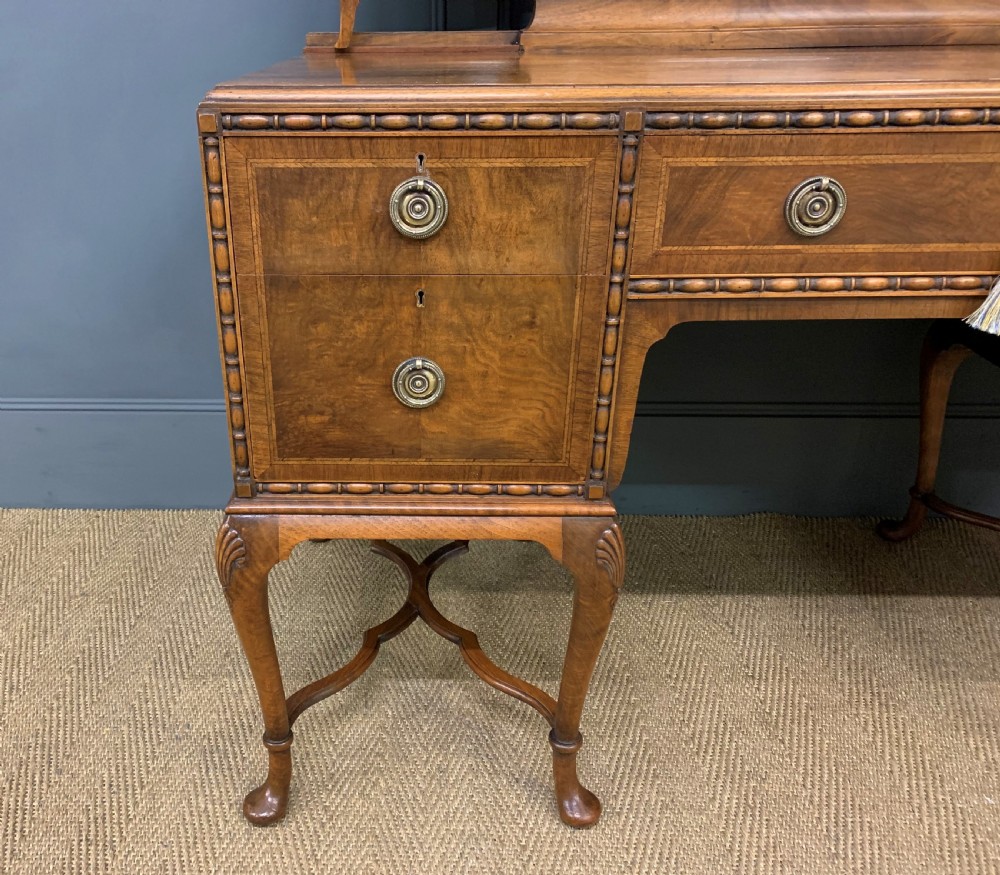 Substantial Burr Walnut Dressing Table View VIII