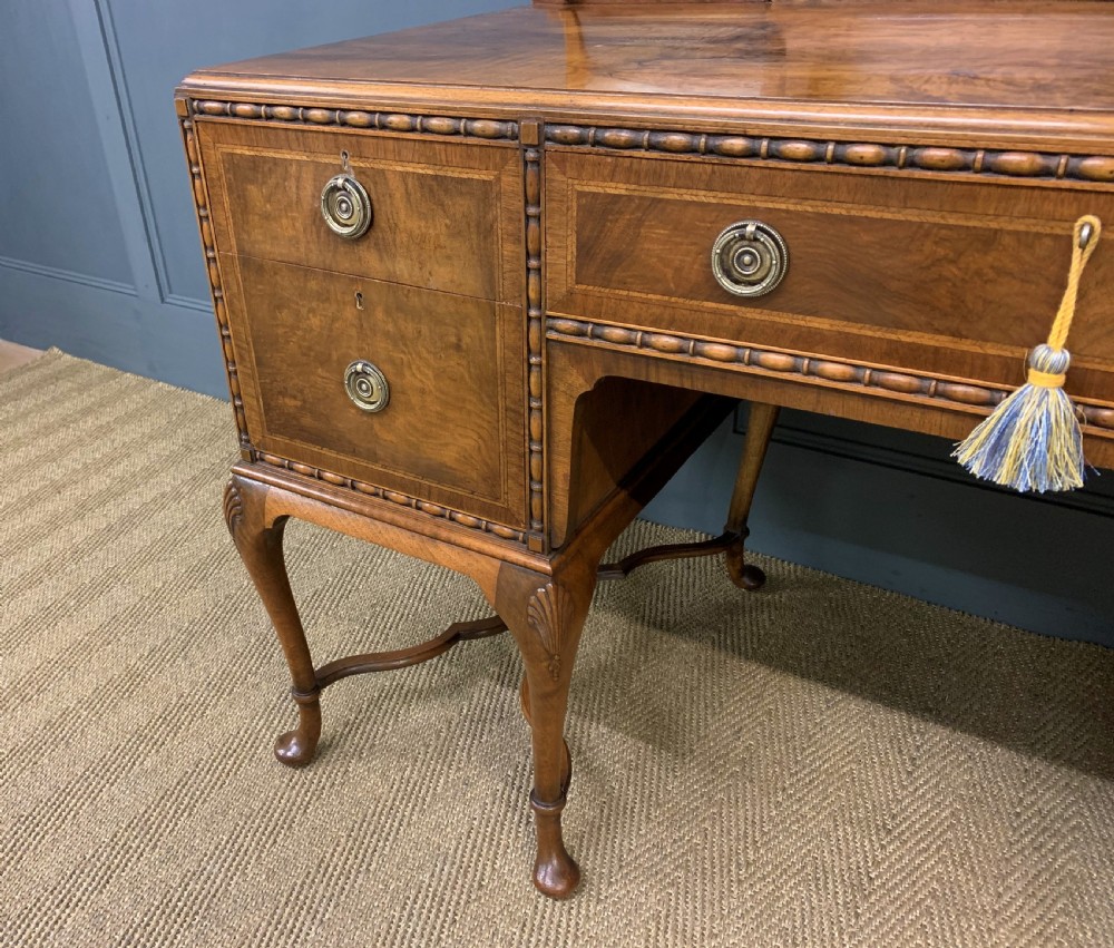 Substantial Burr Walnut Dressing Table View IX