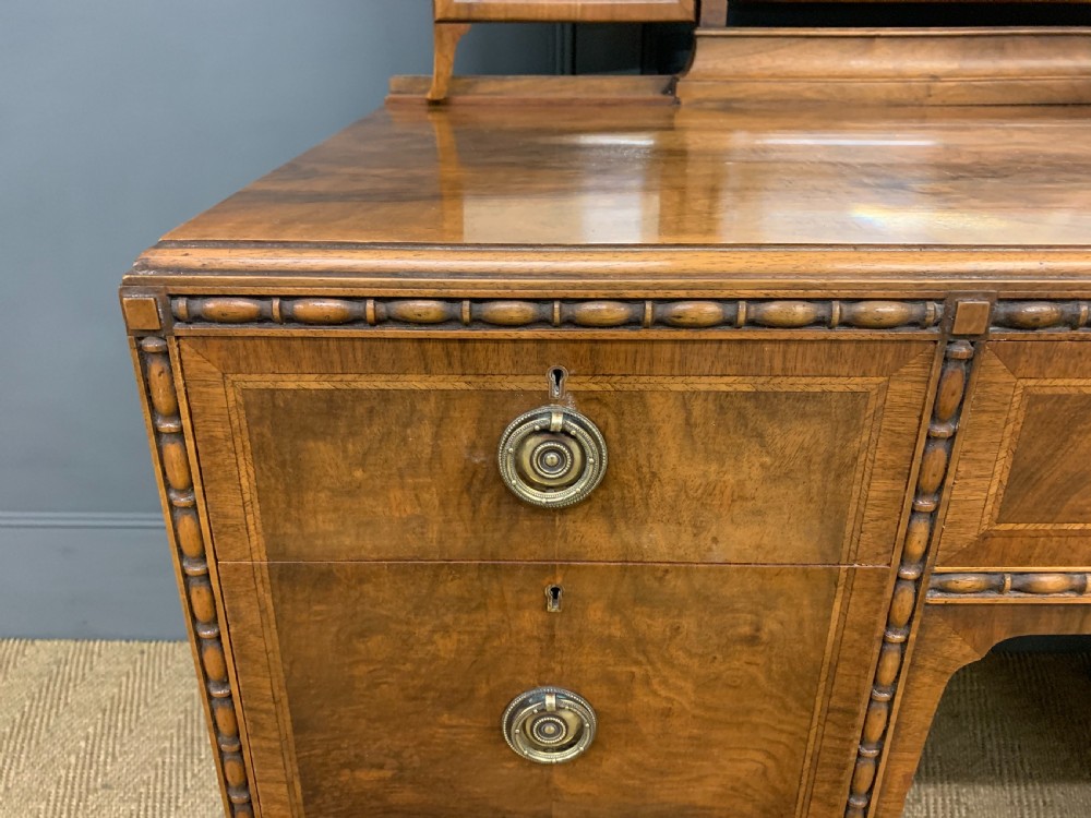 Substantial Burr Walnut Dressing Table View X