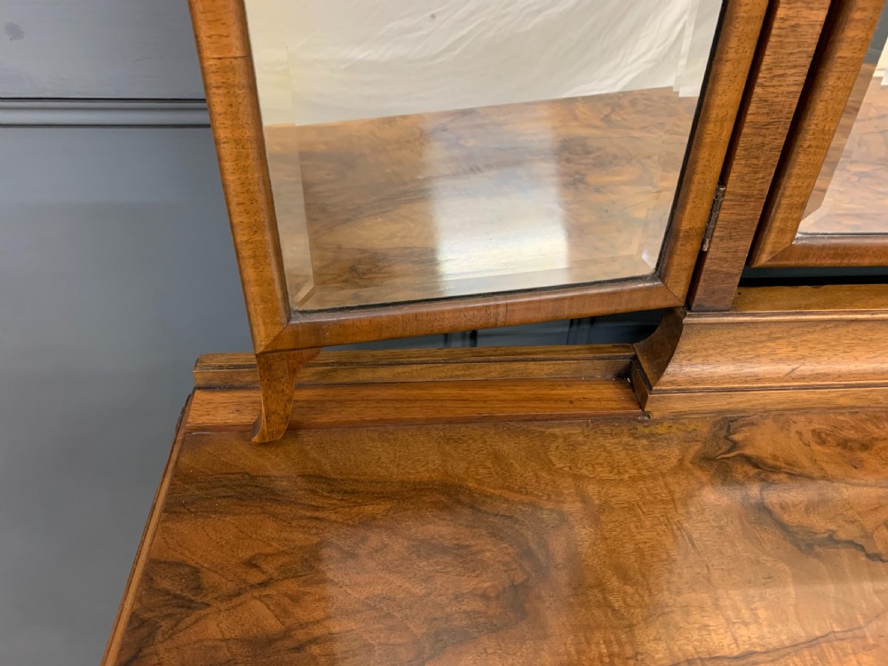 Substantial Burr Walnut Dressing Table View XII