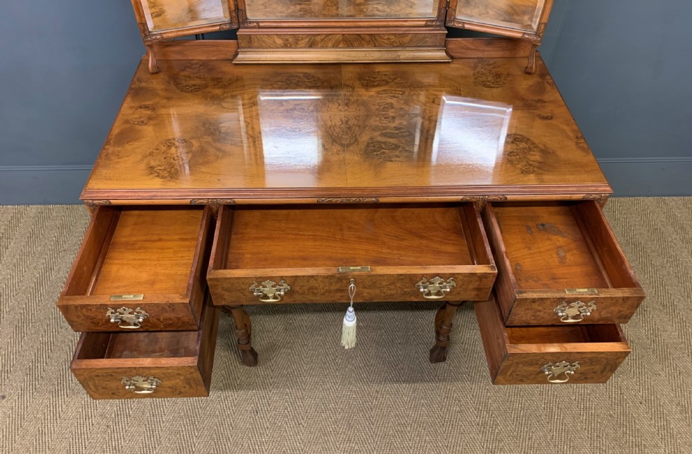 Burr Walnut Dressing Table View III