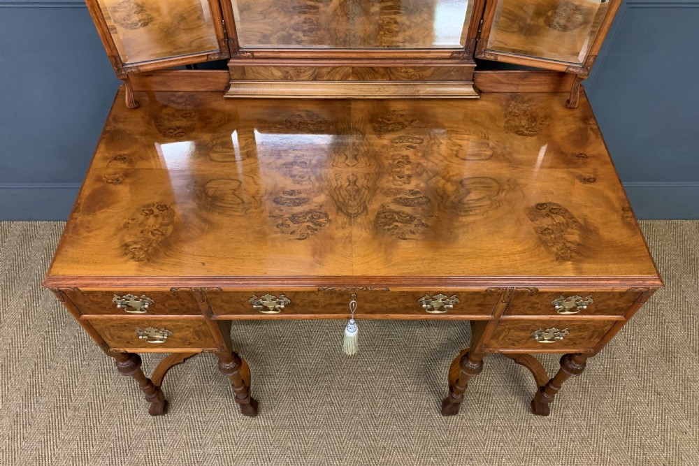 Burr Walnut Dressing Table View VIII