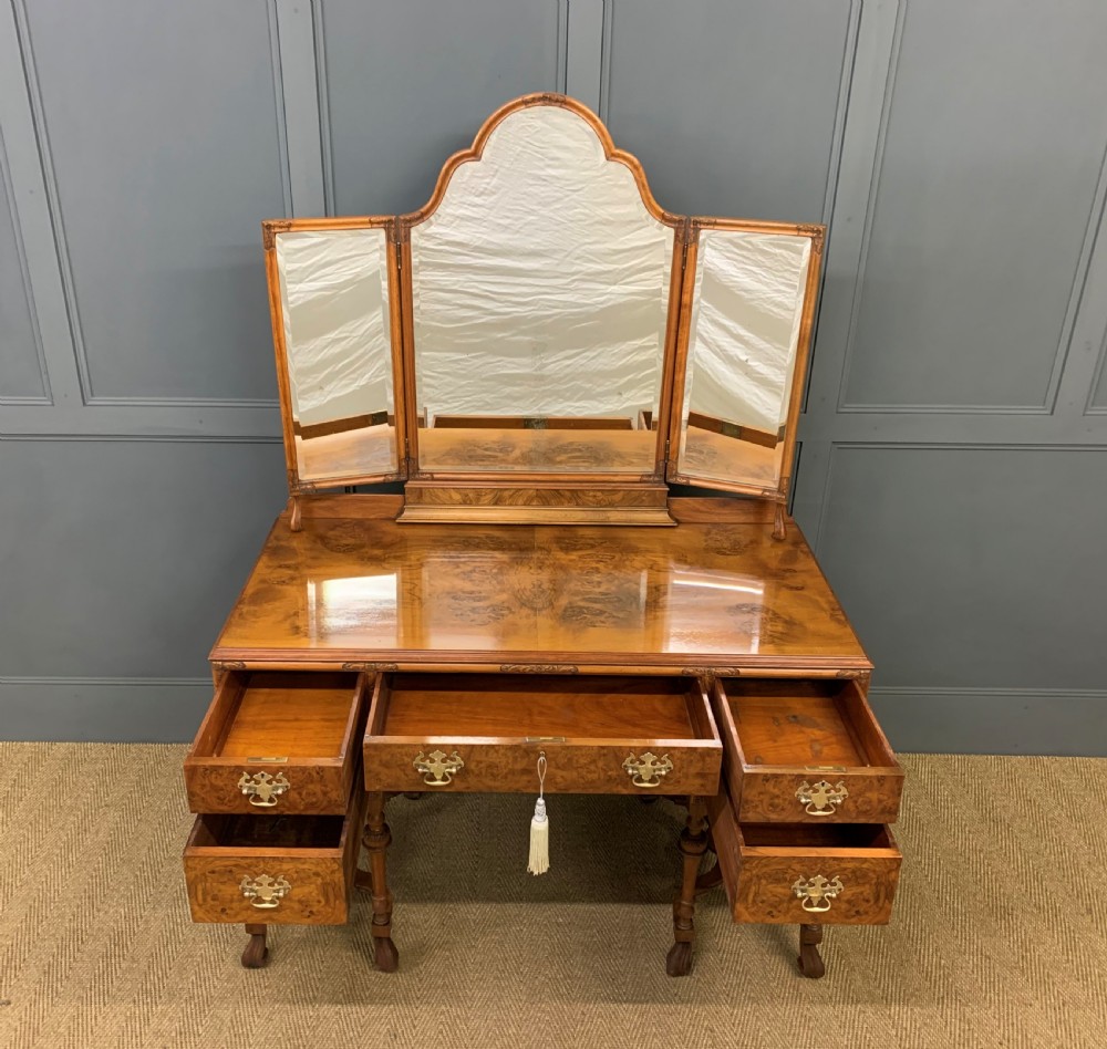Burr Walnut Dressing Table View IX
