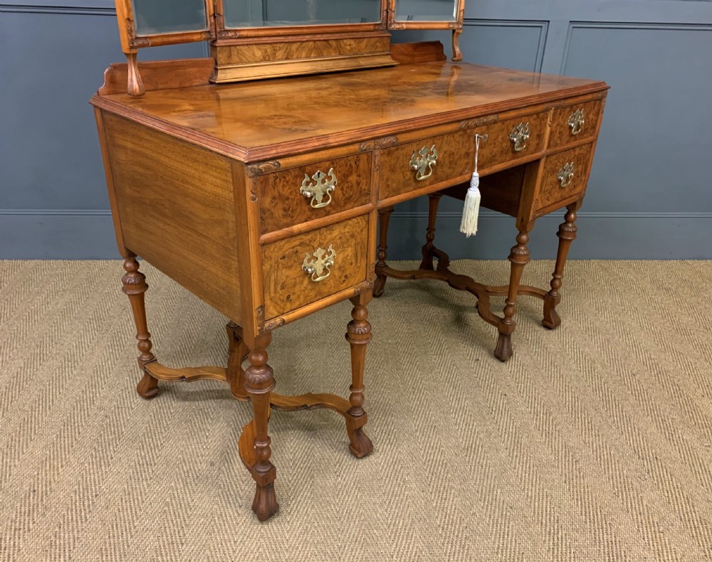 Burr Walnut Dressing Table View XVII