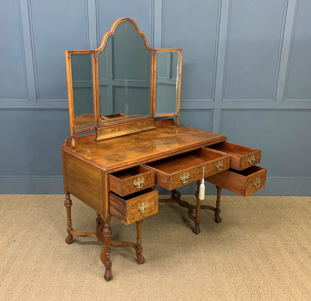 Burr Walnut Dressing Table View XX