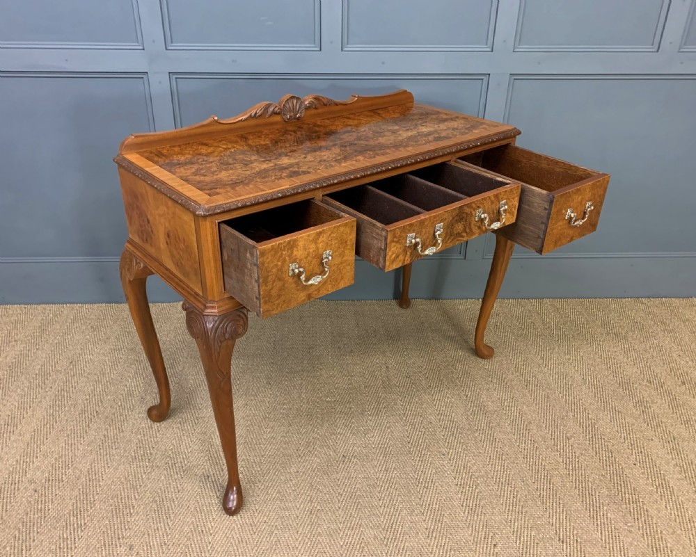 Burr Walnut Side Table View V