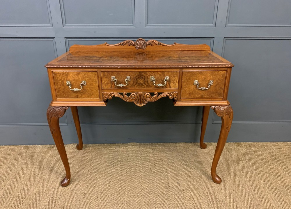 Burr Walnut Side Table View VI