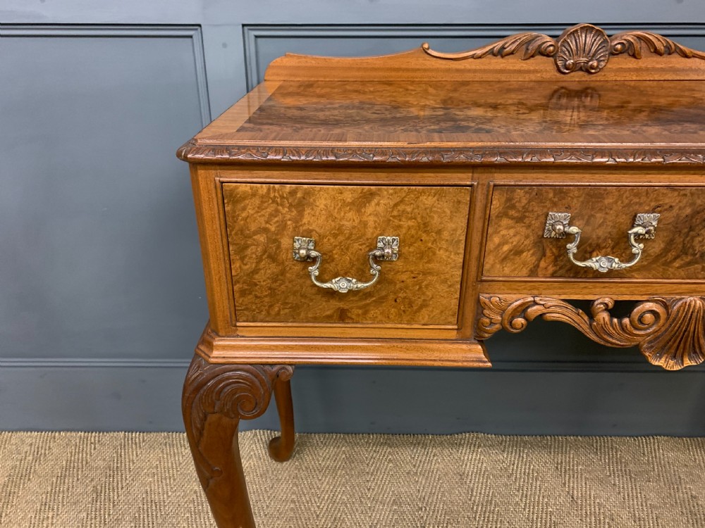 Burr Walnut Side Table View VIII