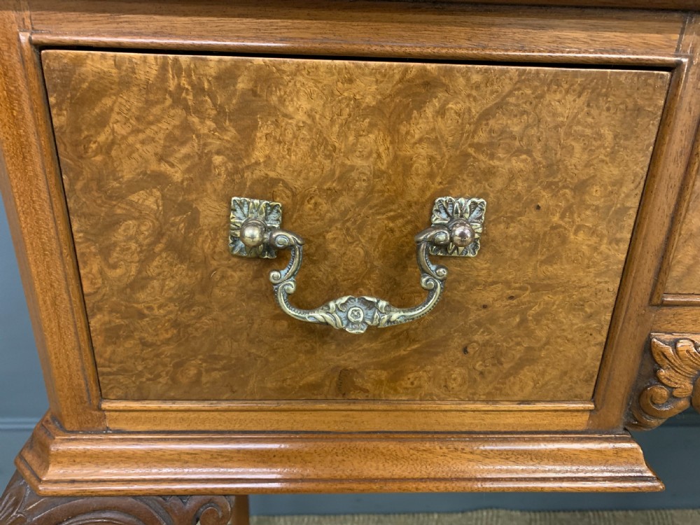 Burr Walnut Side Table View IX