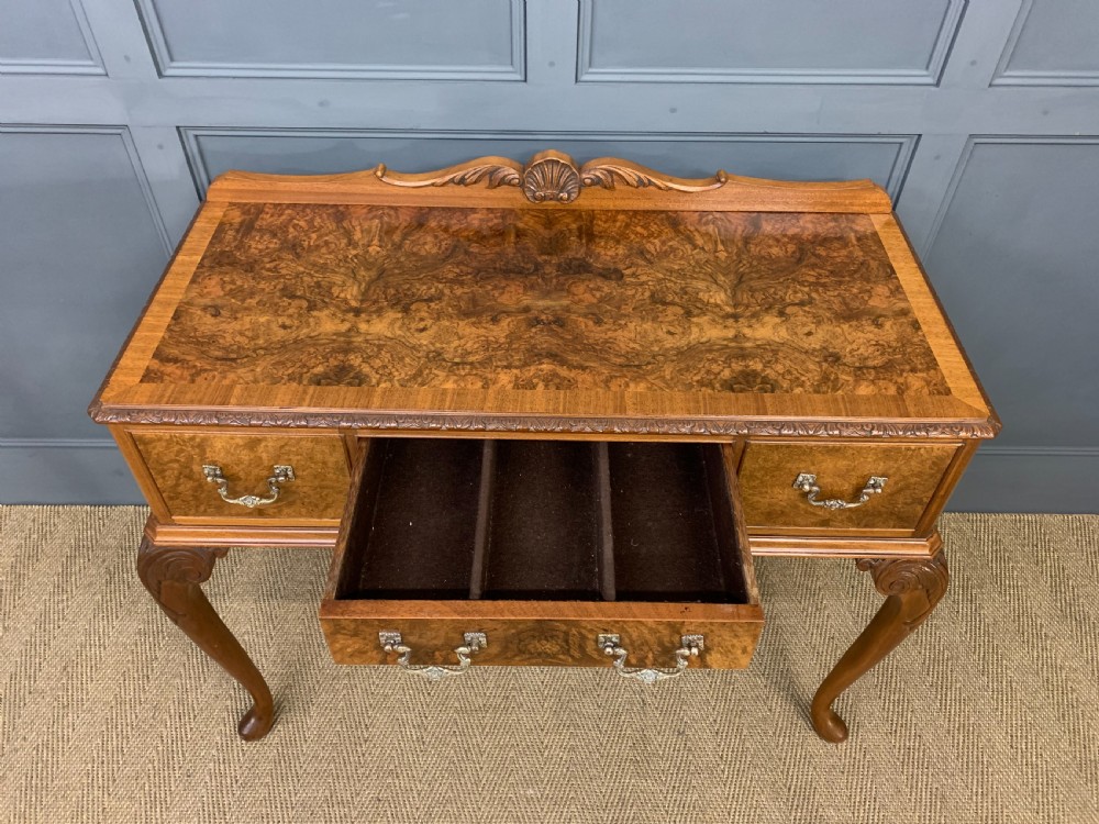 Burr Walnut Side Table View XII
