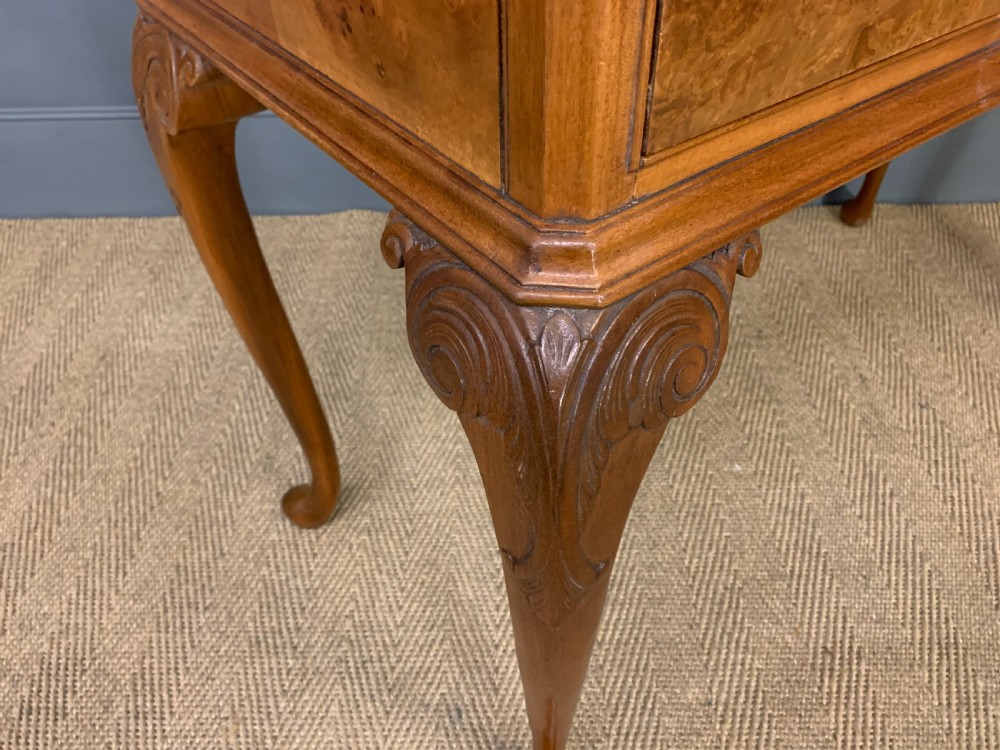Burr Walnut Side Table View XIII
