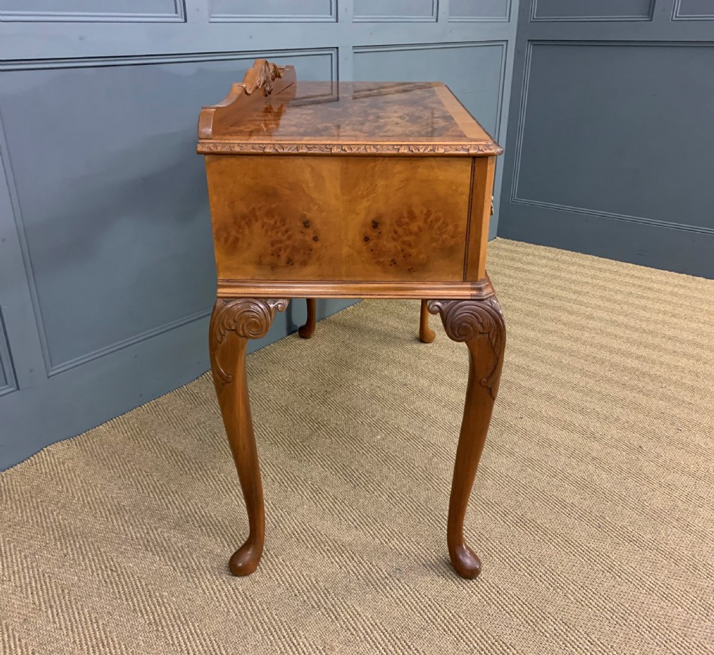 Burr Walnut Side Table View XIV