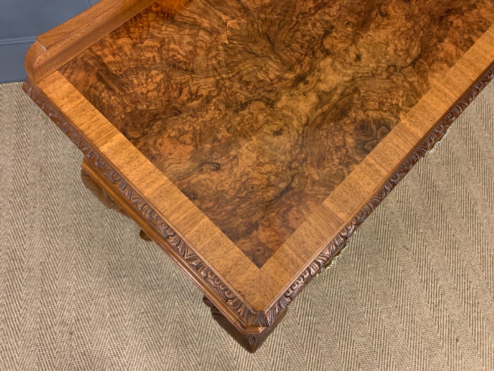 Burr Walnut Side Table View XV