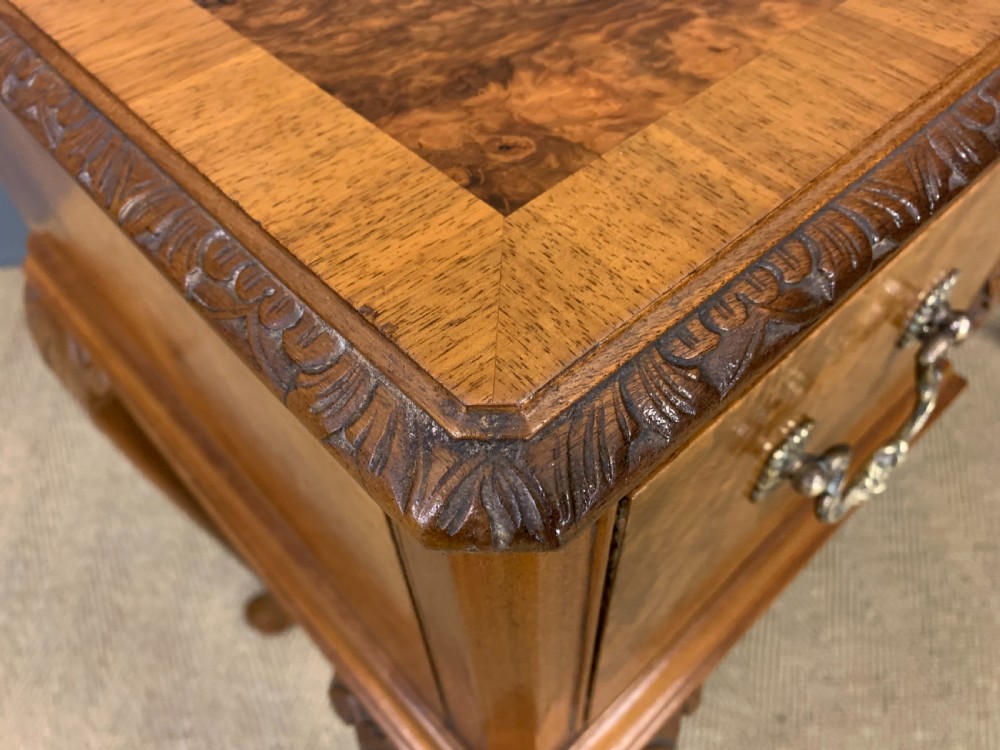 Burr Walnut Side Table View XVI