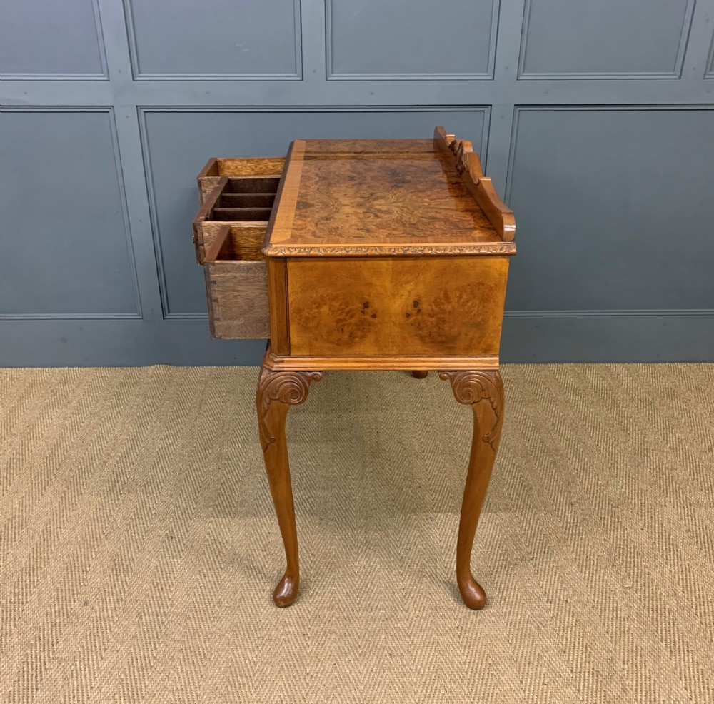 Burr Walnut Side Table View XVIII