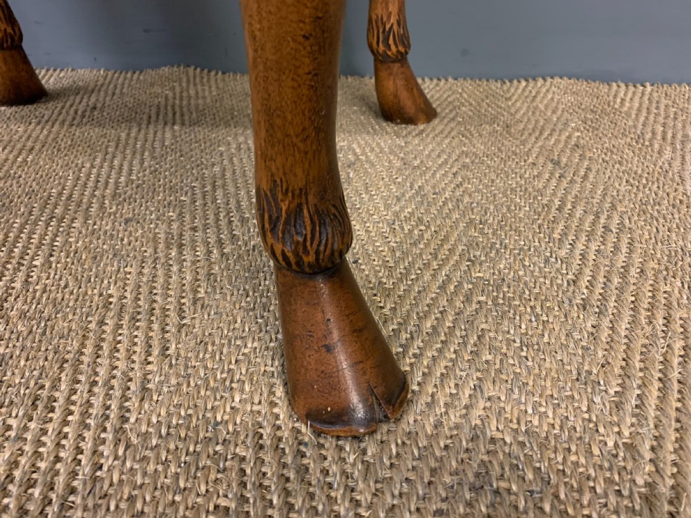 Queen Anne Style Walnut Stool View IV