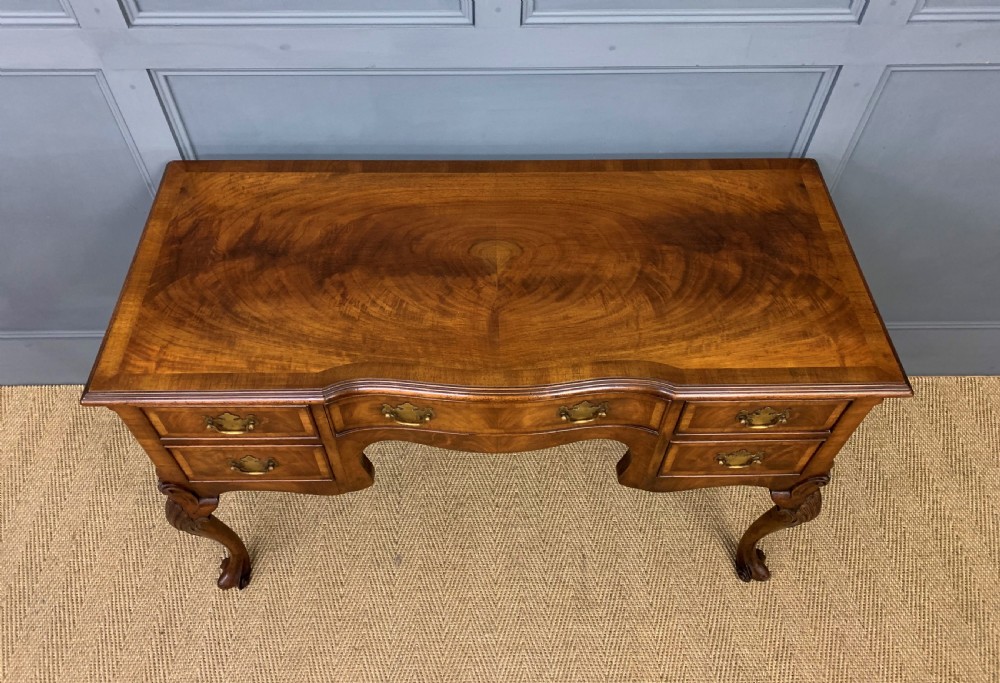 Queen Anne Style Burr Walnut Table View III
